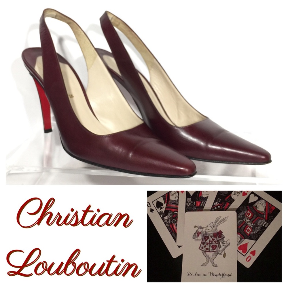 Christian Louboutin Burgundy Heels